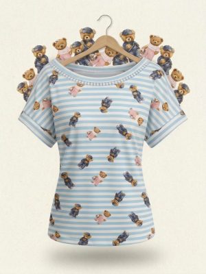 Blusa listrada Teddy aviador